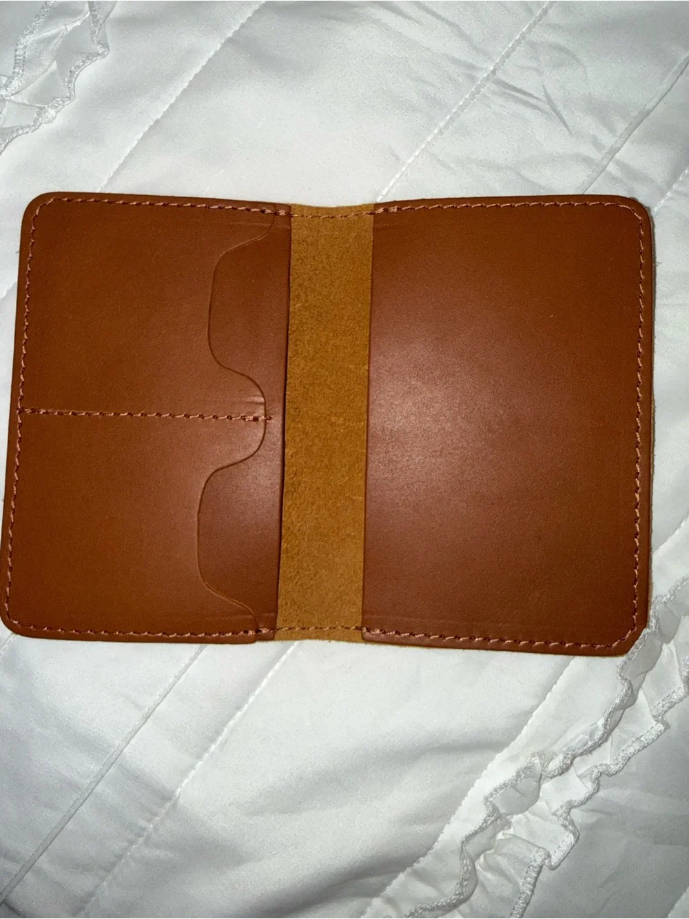Portland Leather Honey Leather Passport/Card Holder Wallet